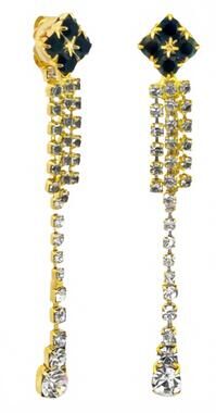 NEW TOVA women's eclaire earrings in gold